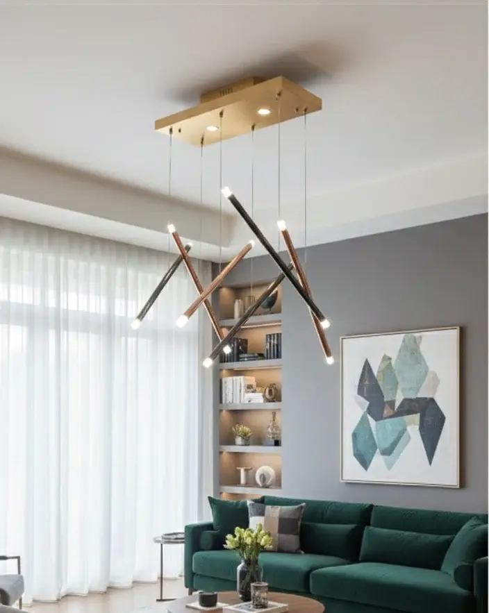 6 LED Stick Chandelier | A346