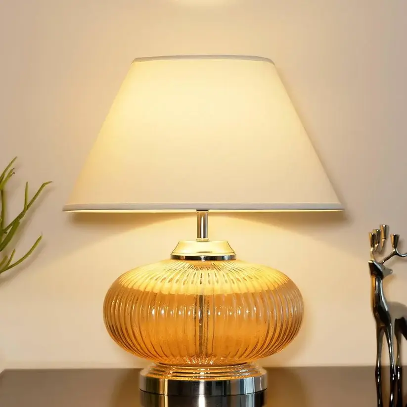 Amber Finish Table Lamp A23