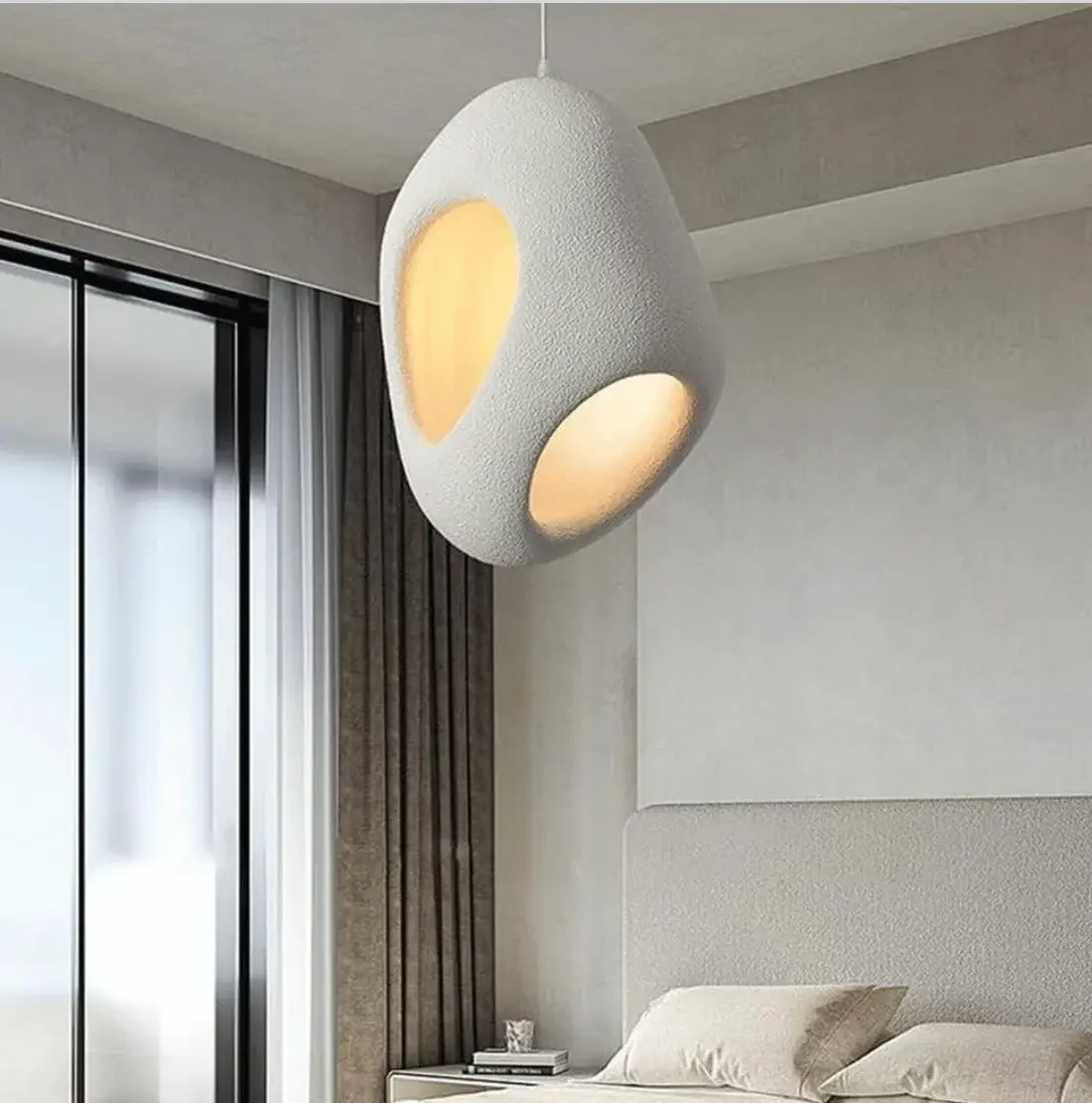 Antique White Resin Pendent Hanging Ligh