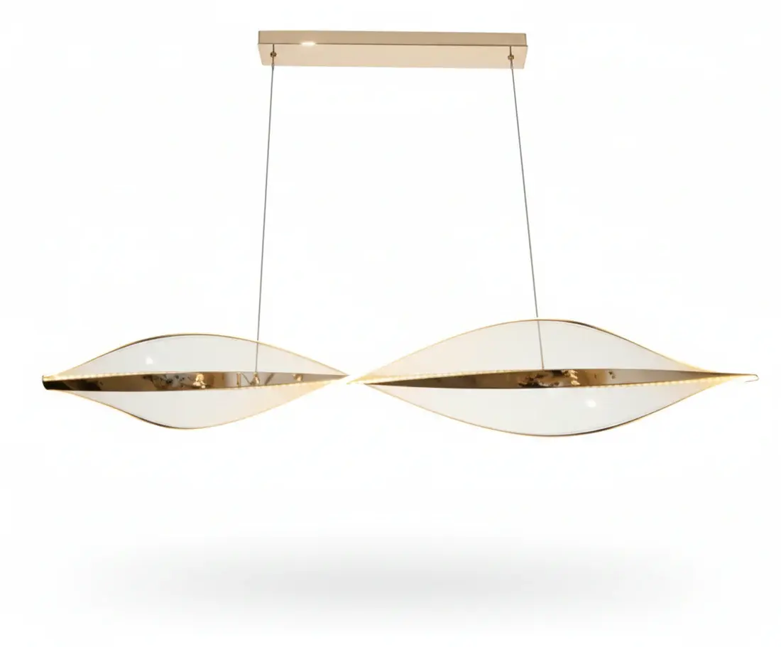 Gold Acrylic LED Chandelier | D6131